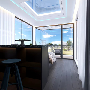 Casa contenedor de acero prefabricada moderna de lujo Hotel de cápsula espacial de alta gama inspirado en centro comercial de oficina al aire libre y uso en hospitales - Product Image 6