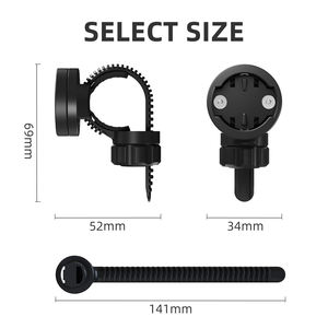 Support de compteur <span class=keywords><strong>GPS</strong></span> <span class=keywords><strong>pour</strong></span> vélo de <span class=keywords><strong>route</strong></span> avec logo personnalisé, capteur <span class=keywords><strong>Garmin</strong></span>, base réglable et sangle de fixation, modèle S6 - Product Image 6