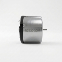 Moteur à engrenages CC miniature 520 à couple élevé 12V 24V, moteur à aimant permanent à balais pour robot et appareils électroménagers