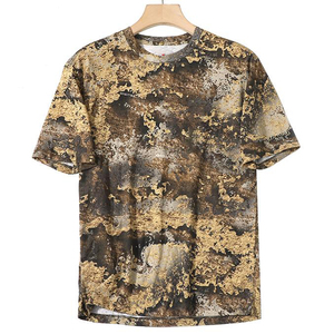 Floresta do verão <span class=keywords><strong>Camo</strong></span> <span class=keywords><strong>Camo</strong></span> Caça Camiseta de manga curta Algodão Camiseta Pradaria <span class=keywords><strong>Timber</strong></span> <span class=keywords><strong>True</strong></span> Brown Camuflagem Caça Camisas