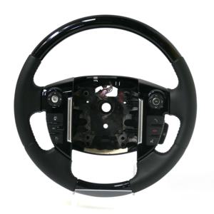 Volant sport en fibre de carbone forgée et cuir perforé pour Land <span class=keywords><strong>Rover</strong></span> Discovery 4 Lr4 Defender 2009 2010 2011 2012 2013 - Product Image 2