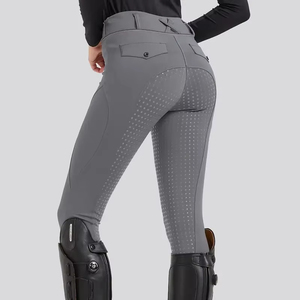 Của phụ nữ cưỡi ngựa Quần đàn hồi thoáng khí đầy đủ Silicone chống trượt cưỡi ngựa quần bó túi quần jodhpurs quần - Product Image 3