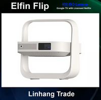 Projecteur intelligent XGIMI Elfin Flip 2026 1080P 3D portable pour utilisation en extérieur Écran 70 pouces