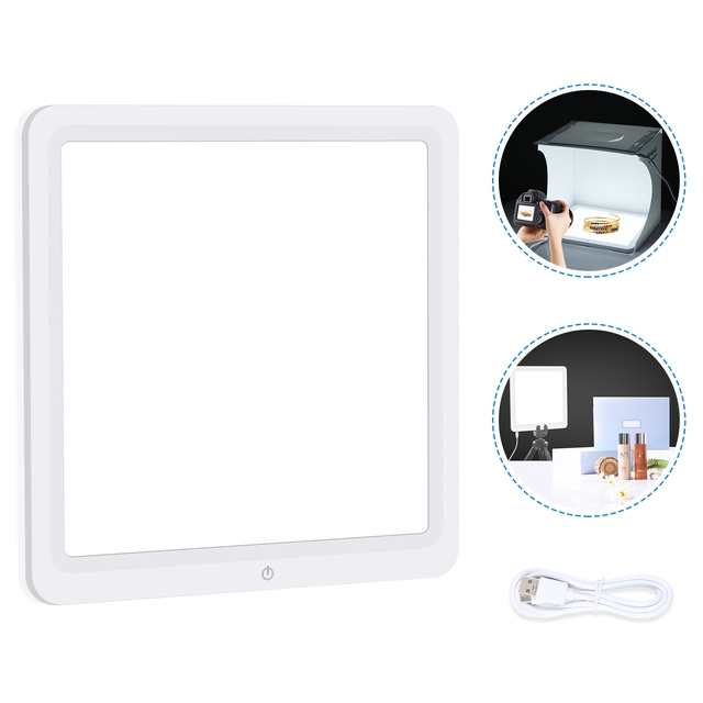 Factory Price PULUZ 20cm LED Shadowless Light Pad 6000-6500K for Photo Studio Box Commercial Product Shooting