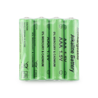Puissance haute capacité 600mAh piles alcalines rechargeables LR03 AAA 1.5V-puissance haute capacité pour jouets électriques