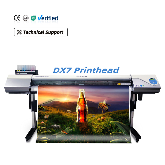 Used Roland printer Eco Solvent Inkjet Printer Label Paper & Card Printer with CMYK for Banner Printing