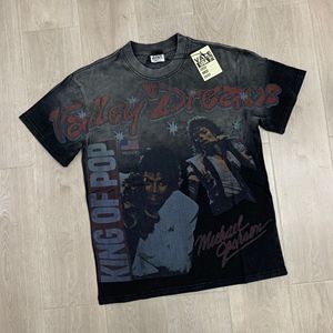 T-shirt graphique vintage délavé à l'acide pour homme, motif streetwear épais - Product Image 4