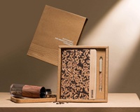Ensemble cadeau d'entreprise personnalisé, bloc-notes A5 en café recyclé, ensemble stylo, pour une culture d'entreprise durable, kit de bienvenue pour les employés