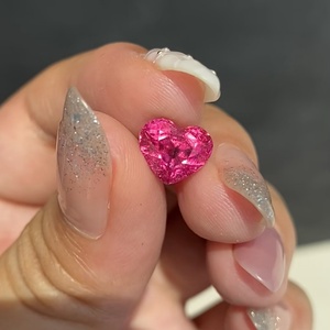 Precio de Fábrica al por Mayor: Gema de Laboratorio Rubí Rosa Intenso, Corte Rosa y Corte Cojín, Creada en Laboratorio para Fabricación de Joyas - Product Image 3