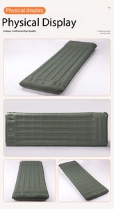 Matelas gonflable portable ultra-léger et pliable, imperméable, design moderne, pour 1 à 2 personnes, camping, randonnée, parc - Product Image 2