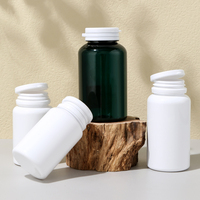 100cc 120cc 150cc 200cc bouteille de pilule de Capsule de médecine Compostable en plastique PET de couleur blanche avec capuchon déchirable