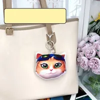 Porte-clés en peluche chat Jetpack Overwatch 2 mignon de 10 cm, qui émet des sons, pour cosplay, pendentif de sac, décoration, jouet en peluche de jeu d'anime