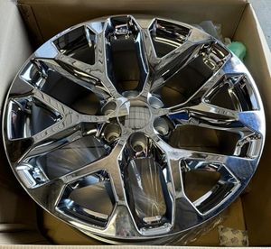 Nueva Llanta Forjada JUWA de 22 Pulgadas con Diseño de Copo de Nieve Cromado, 22x9, Patrón de Pernos 6x139.7/6x5.5, Compatible con Silverado, Suburban, Tahoe, Sierra, Yukon, Escalade - Product Image 6