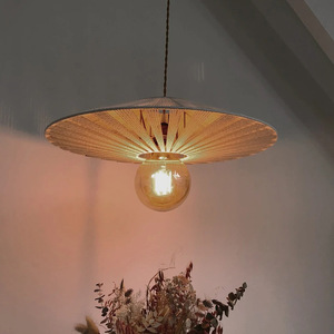 Japanese Style Rope Woven Pendant <b>Light</b> Round E27 LED Single Head For Living Room Bedroom <b>Dining</b> Room Tea Room Restaurant - Product Image 2