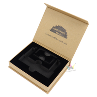 Boîte d'emballage de parfum magnétique de luxe en papier kraft recyclable, écologique, design personnalisé, laminage mat, boîte cadeau