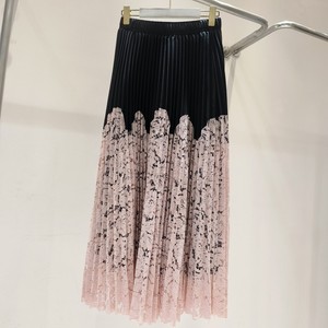 <span class=keywords><strong>Jupe</strong></span> <span class=keywords><strong>Longue</strong></span> Évasée <span class=keywords><strong>Plissée</strong></span> en Dentelle Multicolore Coupe A pour Femme par Sehe Fashion - Product Image 3