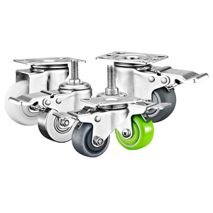 1,5 "2" 3 ''leichte Jinzuan Rollen TPR/NYLON/PA Edelstahl räder Möbel Rollen rad - Product Image 1