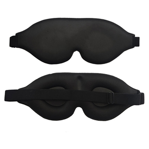 Máscara para dormir 3D Deep Eye Socket ajustable suave memoria algodón 3D Eye Sleep Mask con caja <span class=keywords><strong>de</strong></span> embalaje - Product Image 1