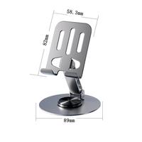 Nouveau Pas Cher Pliable 360 Rotation En Métal Bureau Mobile Support De Téléphone Réglable Bureau Paresseux Support Tablette Table Support De Téléphone Portable