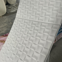 Papier peint géométrique 3D, panneau mural 3D en PVC pour salon, vente en gros directe d'usine, fournisseur en gros