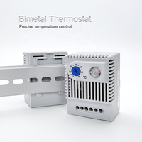 Régulateur de température mécanique bimétallique AC/DC NOXT OEM/ODM, thermostat en boîtier KTS021, certifié CE ROHS, 100 000 cycles, IP20, PC