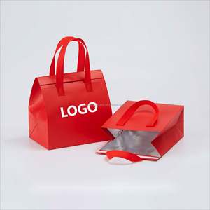 Bolsa Térmica Aislante Desechable Personalizada con Logotipo, de Tela No Tejida, con Forro de Papel de Aluminio, para Alimentos, Pasteles y Comida para Llevar - Product Image 1