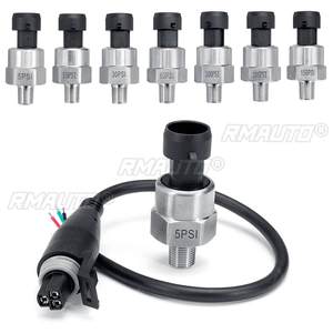 Transmetteur de pression d'huile, de carburant et d'air 5V 1/8NPT, capteur en acier inoxydable 5/15/30/60/100/150/200Psi - Product Image 1