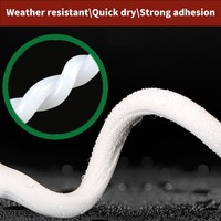 Scellant silicone acétique transparent 568, écologique, résistant à la moisissure, imperméable, haute adhérence, colle pour verre, pour portes en alliage d'aluminium