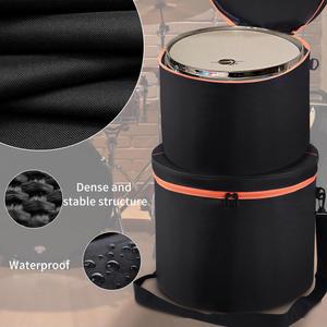 Juego de 5 Fundas para Batería para Tambores de 12'', 13'' y 14'', Funda de Transporte para Bombo de 22'', Juego de Fundas para Tambores, Accesorios para Bombo - Product Image 2