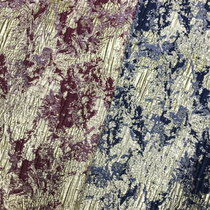 Haut de gamme or <span class=keywords><strong>soie</strong></span> peinture à l'encre en Europe et en amérique vaste ciel printemps été automne Jacquard tissu robe de soirée jupe courte - Product Image 6