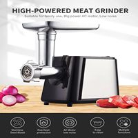 Lovfe Hachoir à viande électrique professionnel robuste et presse-agrumes à tomates, appareil de cuisine haut de gamme en métal pour usage domestique