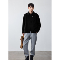 Veste bomber en velours côtelé pour homme, nouvelle collection automne-hiver 2025, épaisse, streetwear, mode décontractée, fermeture éclair, coupe ample