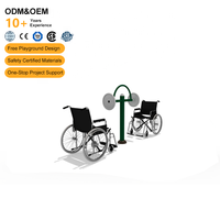 Equipo de Fitness para Exteriores Inclusivo, Bicicletas de Tai Chi, Parque de Fitness para Necesidades Especiales, Equipo de Bicicleta Manual Accesible para Discapacitados