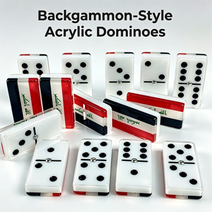 Jeu de <span class=keywords><strong>dominos</strong></span> personnalisé 55x28x12mm avec motif drapeau national, en matériau poli, épaisseur personnalisée, <span class=keywords><strong>dominos</strong></span> double six polis - Product Image 3