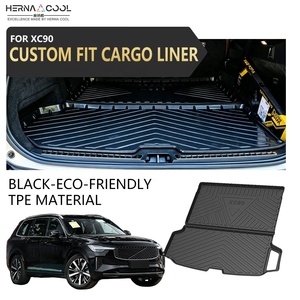 Tapis de coffre 3D TPE toutes saisons sur mesure, modèle Train Box, compatible <span class=keywords><strong>Volvo</strong></span> XC90, <span class=keywords><strong>XC60</strong></span>, S90, S60, XC40, EM90 - Meilleures ventes - Product Image 2