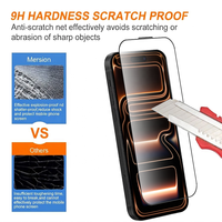 Protection d'écran en verre trempé HD transparent 2.5D 0.33mm résistant aux rayures pour iPhone 18 17 16 15 14 13 12 11 X Pro Max