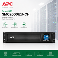 Sistema de Alimentación Ininterrumpida (UPS) Inteligente APC SMC2000I2U de 2000VA 1300W 2U para Montaje en Rack, Interactivo, 230V, para Servidores y Equipos de Red