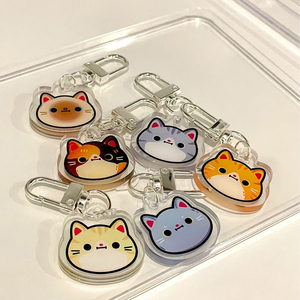 Custom Big Head Xiao Mao <b>Anime</b> Acrylic PVC <b>Keychain</b> High Quality UV Printing Fashion Trend Souvenir Couple Best Friend Schoolbag - Product Image 2