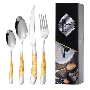 Juego de cubiertos de acero inoxidable de 24 piezas apto para lavavajillas para juegos de vajilla - Product Image 4
