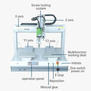 เครื่องประกอบขันและล็อคสกรูอัตโนมัติแบบสี่แกนสองสถานี BZY พร้อมมอเตอร์ รับประกัน 1 ปี พร้อมตัวป้อนสกรู - Product Image 2