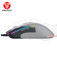 Fantech X17 Blake Mouse Komputer Optik, Tetikus Komputer Optik Berkabel Lampu RGB Lari dengan Sensor Optik PIXART