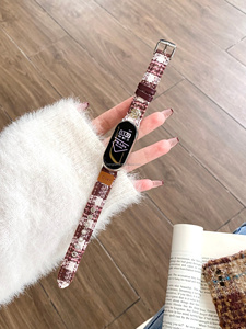 Pour Xiaomi Band8 9pro fermoir en laine bande camélia bracelet de montre pour <span class=keywords><strong>Xiaomi8</strong></span> 9pro bracelet de montre Bracelet Bracelet brassard - Product Image 4