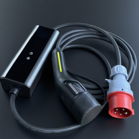 Cargador Portátil para Vehículos Eléctricos de 22KW 32A 16A Tipo 2 IEC62196-2 EVSE, Caja de Carga con Enchufe CEE y Cable de 5M