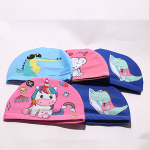 <span class=keywords><strong>Bonnet</strong></span> de <span class=keywords><strong>bain</strong></span> en polyester imprimé pour enfants, sport nautique, avec protection des oreilles pour garçons et filles - Product Image 3