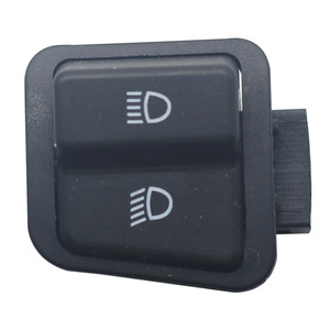 Bouton de commande de moto 3 voies 10 ampères avec fils pour clignotants, feux de détresse, feux de croisement, feux de route et klaxon - Product Image 1
