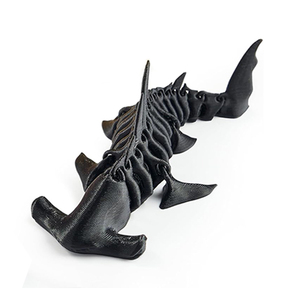 Juguetes de Animales Marinos Impresos en 3D, Tiburón <span class=keywords><strong>Martillo</strong></span> Articulado, Figura de Animal Oceánico Flexible con Articulaciones Móviles para Escritorio - Product Image 1
