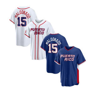 Camiseta Personalizada del Clásico Mundial de Béisbol 2026, Edición Local, Económica, Cosida, para Todos los Jugadores, 15 <span class=keywords><strong>Maldonado</strong></span>, 39 Díaz - Product Image 4