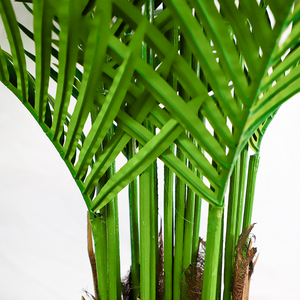 Maceta de Plástico de Alta Gama Resistente a los Rayos UV, Palmera Areca Artificial, Decorativa para Interiores, Sala de Estar - Product Image 5