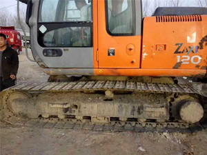 รถขุด Hitachi Zaxis 120-3G ปี 2023 ชั่วโมงการทำงานต่ำ รถขุดดินแท้ 12 ตัน สำหรับงานก่อสร้าง - Product Image 4