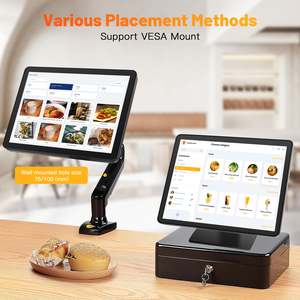 Chất lượng cao <span class=keywords><strong>15</strong></span>.6 "VGA DVI USB LED cảm ứng điện dung màn hình màn hình mới công nghiệp IPS LCD Bảng điều chỉnh hiển thị POS 4/8/16GB RAM - Product Image 4